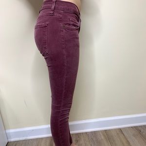 Burgundy maroon Current/Elliot Jeans